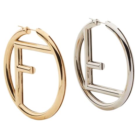 hoop fendi|vintage fendi earrings.